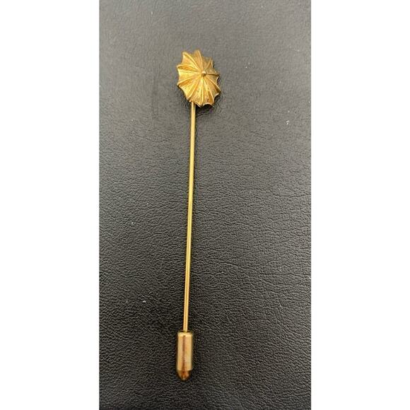 Vintage Gold Tone Stick Pin Brooch - Picture 1 of 4